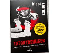 Black stories Tatortreiniger Moses Juego Fiesta de Cartas Ratespiel Rätselspiel