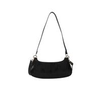 (Black) Stylish and Unique Women's Fashion Underarm Bag Durable PU Handbag Perfect for Daily Use Work and Dates White