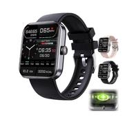 (Black) Suga Pro Blood Glucose Smartwatch With ECG Monitoring AI Sleep Analysis And 24/7 Health Tracking Functionality