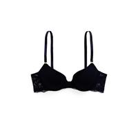 Black Sujetador básico de media copa de encaje 36B
