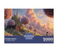 Black Swans in The Water 1000 Piezas Corte Preciso Rompecabezas Cherry Blossom Cloud Manor Familia Jigsaw Regalo Adultos 38x26cm/1000pcs