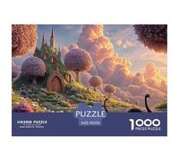 Black Swans in The Water 1000 Piezas Papel Premium Rompecabezas Cherry Blossom Cloud Manor Alivio Estrés Jigsaw Educativo Amigos 70x50cm/1000pcs