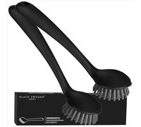 Black Sweden Home Cepillo Cocina Set de 2 - Cepillo Lavavajillas Antibacteria con Cerdas Duras - Ideal para Fregar Platos Pesados - Uso en Lavavajillas - Higiénico y Duradero - Negro
