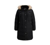 Black Tallas Grandes - Abrigo de plumón con pelo sintético 48-50