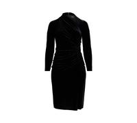 Black Tallas Grandes - Vestido de terciopelo fruncido 54