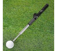 (black) Telescopic Golf Swing Training Aid Alignment Stick Balance Strength Warm up Grip Rod for Indoor