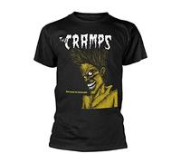 Black The Cramps Bad Music for Bad People tee T-Shirt Mens Unisex Black(Medium)