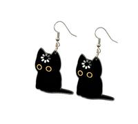Black Thinking Pack: This pack contains various including cute face studs, double sided to form a complete playful jewelry set, works as a nice kawaii ca