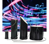 Black Thunder Drum Maker, estimula los sentidos musicales, conveniente para uso en interiores y exteriores (diámetro de 9 cm)