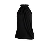 Black Top de punto elástico con cuello halter XS
