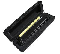 Black Tremolo Harmonica 24 Holes ABS Peine Cubierta De Tablero De Cobre Instrumentos De Arpa Instrumento de Armónica (Color : Eb)