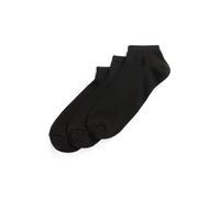 Black Tres pares de calcetines bajos TALLA ÚNICA