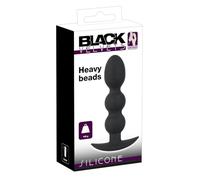Black velvets 145 g pesado anal plug Heavy Beads
