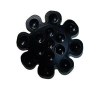 (Black)Universal Silicone Suction Cup Phone Mount Mini Suction Sticker Mount