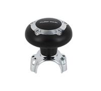 Black vehicle knob to place on the steering wheel to turn it