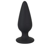 Black Velvet Cuentas Anales Plug, Negro, Grande, 135g Negro