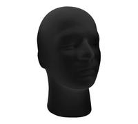 Black Velvet Mannequin Head Display | Foam Manikin Head For Wig Display, Eyewear, Headphones, Glasses, Hats, Jewelry & Hair Accessories, Beauty Cosmetology Salon & Retail Use