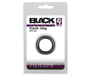 Black Velvets 2.6 cm Anillo para el pene para hombres Negro 2,6 cm