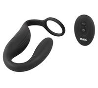 Black Velvets Anillo para el pene con tapón anal RC Black 13,0 cm