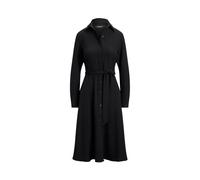 Black Vestido camisero de georgette 48