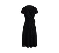 Black Vestido cruzado de terciopelo 52