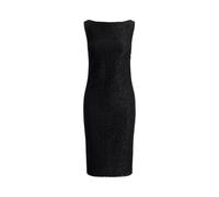 Black Vestido de cóctel de encaje sin mangas 46