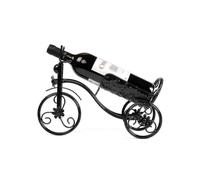 (black) Vintage Bicycle Shaped Wine Holder Wrought Iron Tricycle Bike Wine Bottle Rack