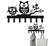 Black Wall Mounted keyHolder - Decorative keyHooks Wall Mount Hanger, keyRack Living Room Kitchen Bathroom Bedroom | Entryway Organization System, Mudroom Storage Solution, Home Security Spot