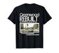Black Wall Street Greenwood Resiliencia Legado Empoderamiento Camiseta