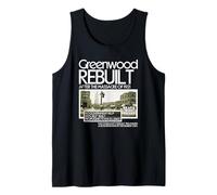 Black Wall Street Greenwood Resiliencia Legado Empoderamiento Camiseta sin Mangas