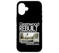 Black Wall Street Greenwood Resiliencia Legado Empoderamiento Carcasa para iPhone 16