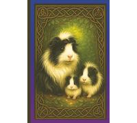 Black & White Celtic Guinea Pig Whiskered Companions Journal - 6″ × 9″ (180 Lined Pages): Adorable Pet Notebook, Manifestation Gratitude Dream Journaling, Pen & Ink Writing Diary