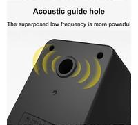 (Black White) Compact 2.1 Subwoofer USB Speaker Set 12W, 3.5 Mm, USB Power Supply, use in PC, Laptop, Tablet and Smartphone