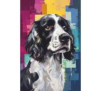 Black & White English Springer Spaniel Notebook: Journal, Diary, Dog Notebook: A thoughtful gift for dog lovers, families, friends, children, and fans of Springer Spaniels and working dogs
