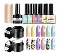 Black White Gel Polish, Quick Curing Manicure Set, 0.34oz Bottles with Long-Lasting Shine, Durable Formula Nail Polish, Artistic Finish with Elegant Style, Home Salon Supply for Casual Cosplay Party