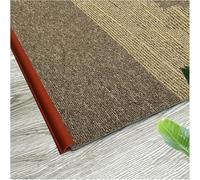 Black White Grey Blue Green Seamless Seamless Transition Strips for Home Office,Floor Transition Strip Self Adhesive Carpet Edge Strip PVC(Red,1m(3.3ft))