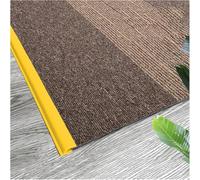 Black White Grey Blue Green Seamless Seamless Transition Strips for Home Office,Floor Transition Strip Self Adhesive Carpet Edge Strip PVC(Yellow,5m(16.4ft))