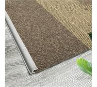Black White Grey Blue Green Seamless Seamless Transition Strips for Home Office,Floor Transition Strip Self Adhesive Carpet Edge Strip PVC(Light Grey,1m(3.3ft))