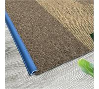 Black White Grey Blue Green Seamless Seamless Transition Strips for Home Office,Floor Transition Strip Self Adhesive Carpet Edge Strip PVC(Light Blue,4m(13ft))