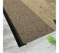 Black White Grey Blue Green Seamless Seamless Transition Strips for Home Office,Floor Transition Strip Self Adhesive Carpet Edge Strip PVC(Black,5m(16.4ft))