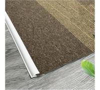 Black White Grey Blue Green Seamless Seamless Transition Strips for Home Office,Floor Transition Strip Self Adhesive Carpet Edge Strip PVC(White,5m(16.4ft))