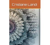 Black & White Relaxation Mandala Adult A4 Coloring Pages: Mandalas