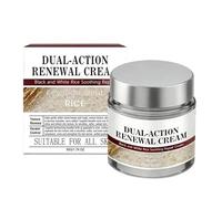 Black White Rice Face Cream - Soothing Repair Hydration Lotion | Lightweight fast absorbing formula supports sensitive oily mature skin daily balance morning makeup base night renewal care 50g