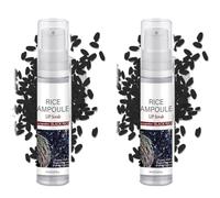 Black & White Rice Lip Scrub & Oil Duo, Juego de Cuidado de Labios Exfoliante Suave, Exfoliante de Labios 2 en 1 Y Aceite Nutritivo, Fórmula Hidratante, Todo Tipo de Piel (B)