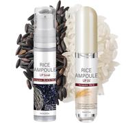 Black & White Rice Lip Scrub & Oil Duo, Juego de Cuidado de Labios Exfoliante Suave, Exfoliante de Labios 2 en 1 Y Aceite Nutritivo, Fórmula Hidratante, Todo Tipo de Piel (A+B)