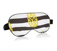 Black White Stripes Pines Sleep Eye Mask, Sleeping Mask & Blindfold con diadema elástica Soft Comfort Eyeshade Sleep Cover para Travel Yoga Nap