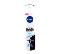 NIVEA Black & White Invisible Fresh Spray (1 x 200 ml), desodorante antimanchas de cuidado femenino, desodorante invisible para proteger la piel y la ropa