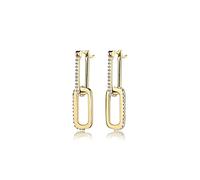 Black White Zircon Pendant Hoop Earrings For Women Piercing Earring Earings Jewelry Pendientes