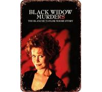 Black Widow Murders: The Blanche Taylor Moore Story - Cartel de metal para decoración de sala de estar, cafetería, letrero decorativo para pared, 30,5 x 20,3 cm