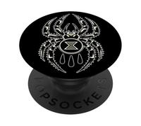 Black Widow Spider Tradicional Blackwork PopSockets PopGrip Adhesivo